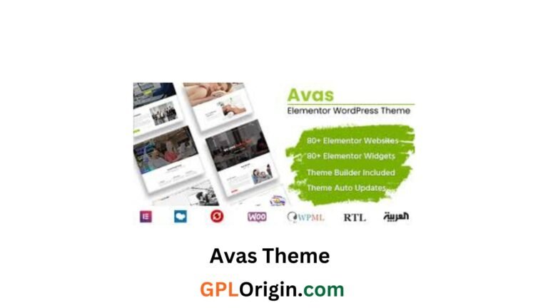 Avas Theme GPL Free Download v6.7.14