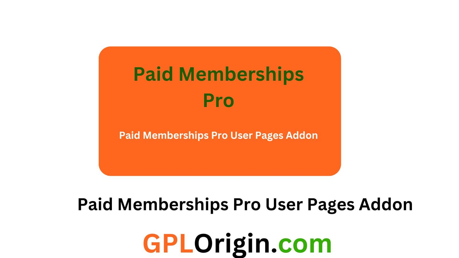 Paid Memberships Pro User Pages Addon