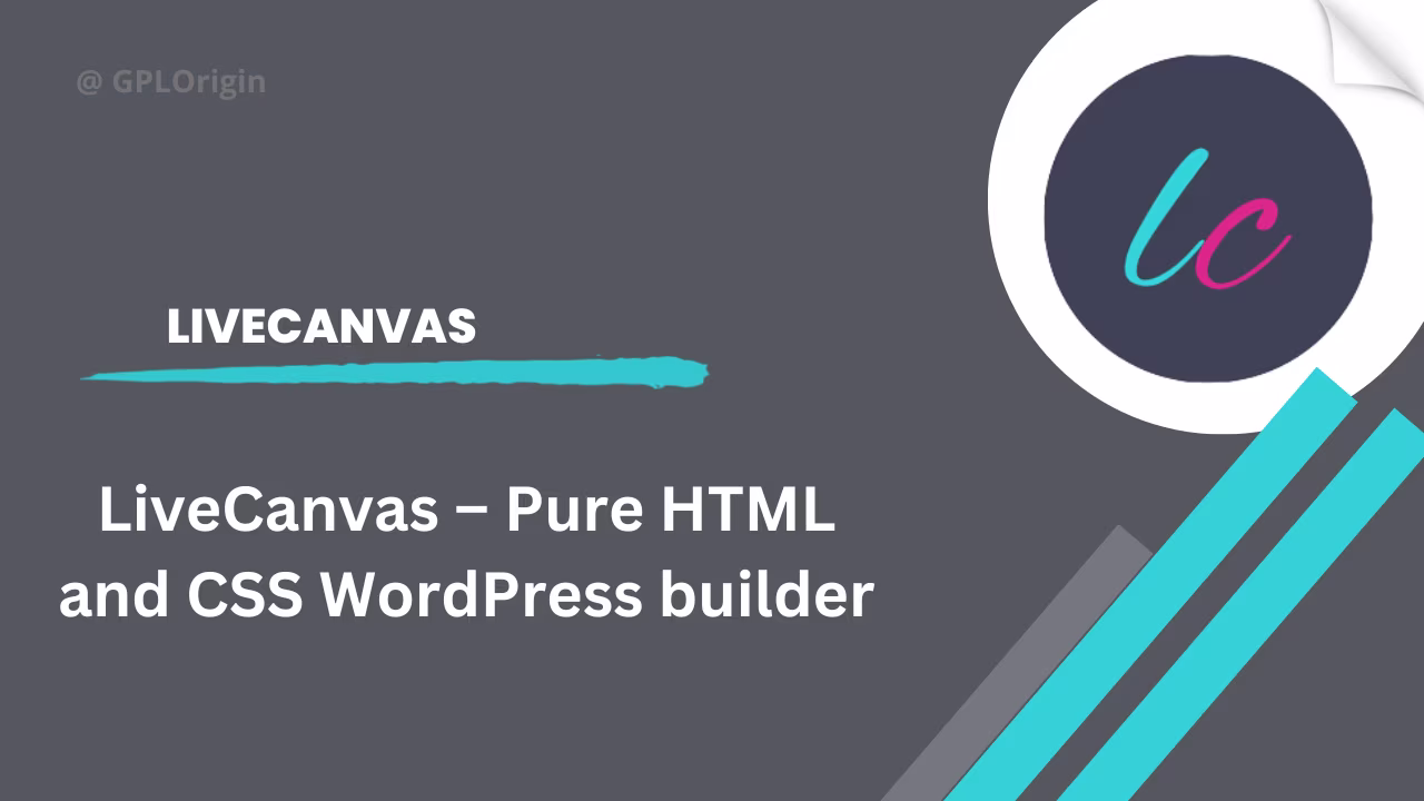 LiveCanvas – Pure HTML and CSS WordPress builder